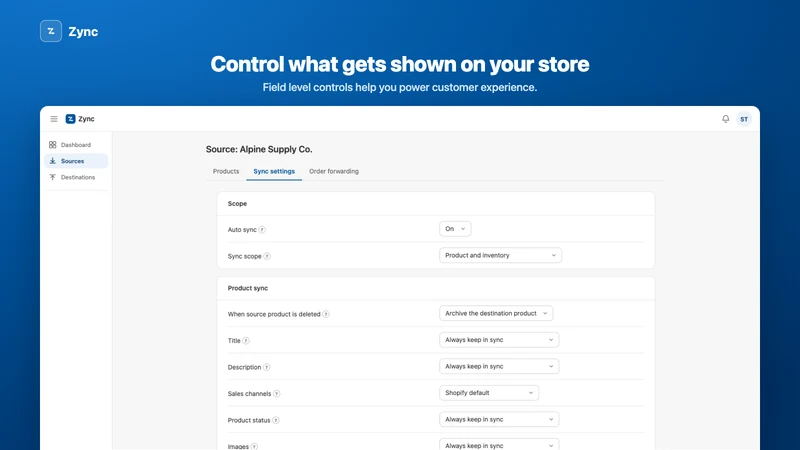 Zync ‑ Multi Store Sync