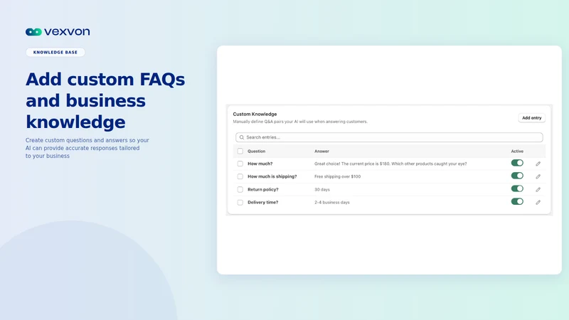VXN ‑ AI Chatbot & Custom bot