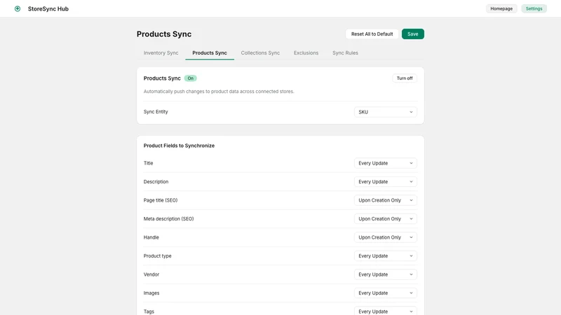 StoreSync Hub – Product Sync