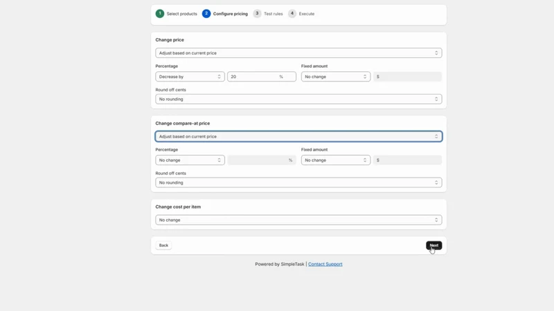 Simple Price Bulk Editor