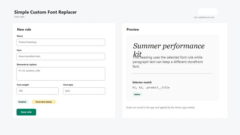 Simple Custom Font Replacer