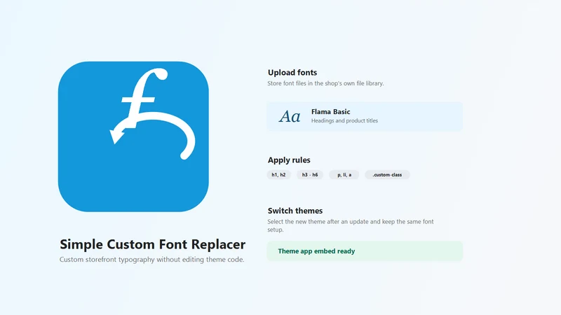 Simple Custom Font Replacer