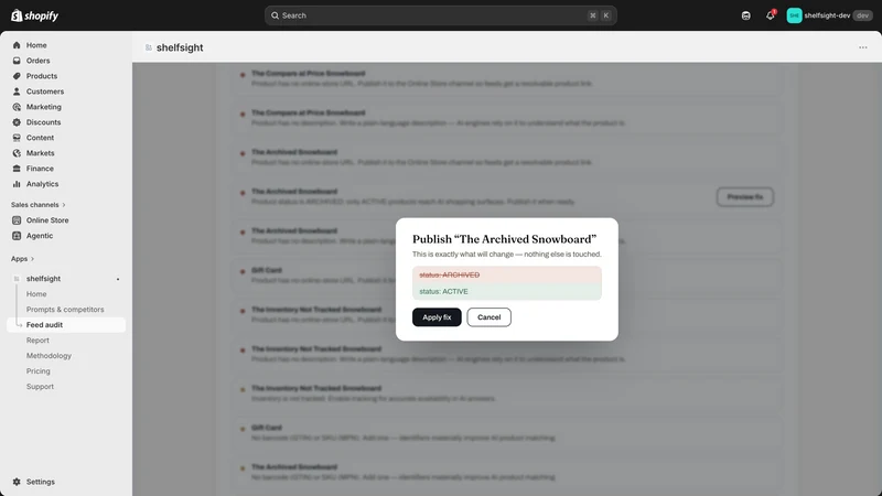 ShelfSight: AI Visibility
