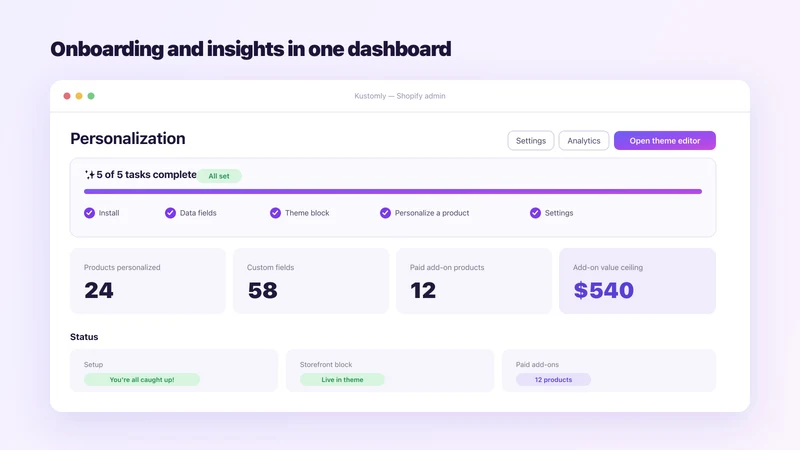 Kustomly: Product Personalizer