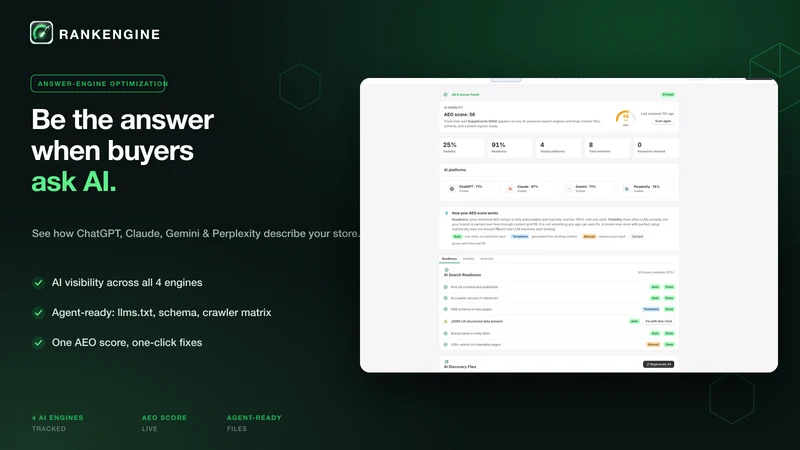 RankEngine AI SEO + AEO