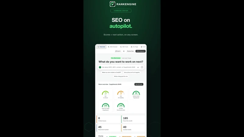 RankEngine AI SEO + AEO