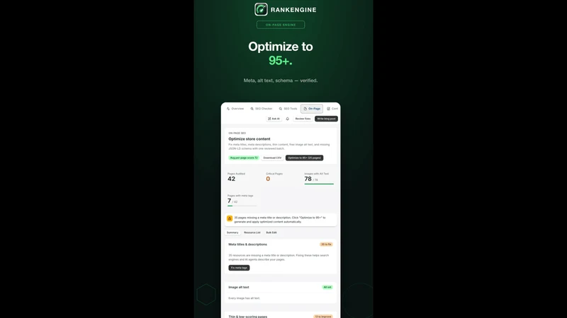 RankEngine AI SEO + AEO