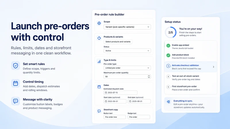 PreorderOS ‑ Preorder Manager
