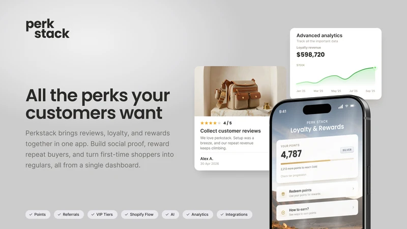 Perkstack: Loyalty & Reviews