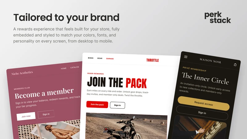 Perkstack: Loyalty & Reviews