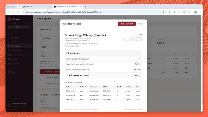 Wineport — DTC Wine Compliance