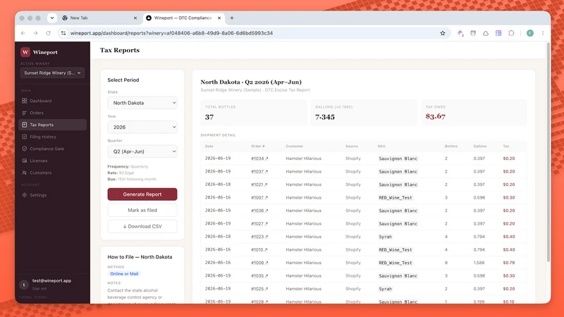 Wineport — DTC Wine Compliance