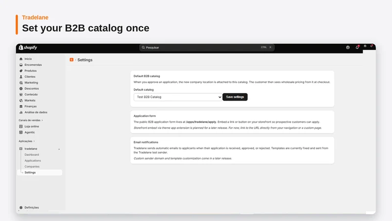 Tradelane B2B Onboarding