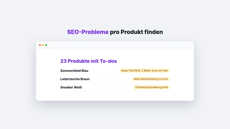 SEO Quick Fix Checklist