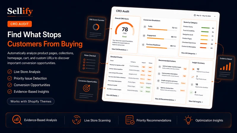 Sellify ‑ Free CRO Audit