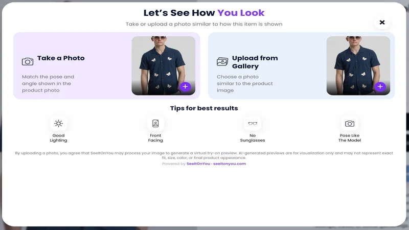 SeeItOnYou AI Try‑On