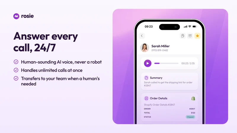 Rosie: AI Phone Support Agent