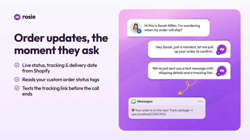 Rosie: AI Phone Support Agent