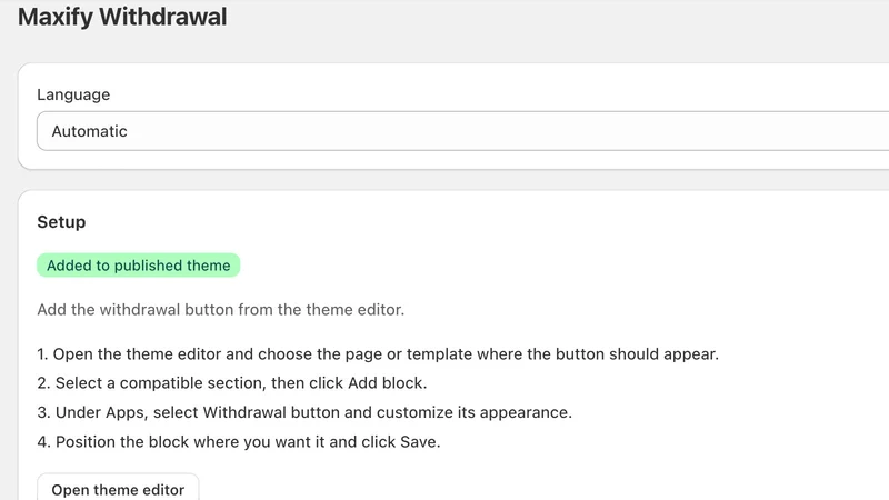 EU Withdrawal Button by Maxify
