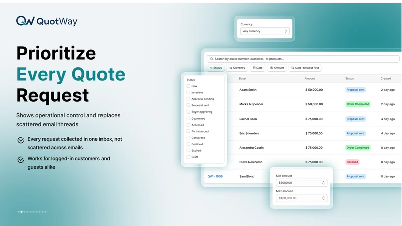 QuotWay: B2B Quote‑Negotiation