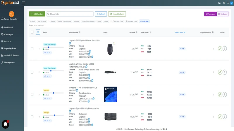 PriceRest ‑ AI Price Tracker