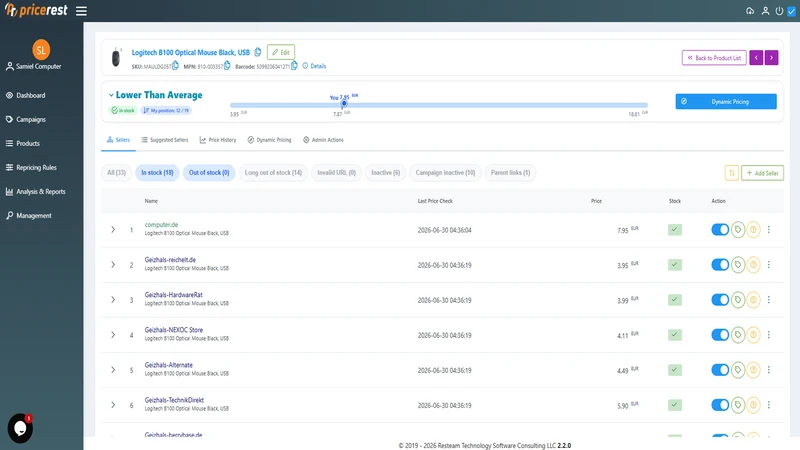 PriceRest ‑ AI Price Tracker
