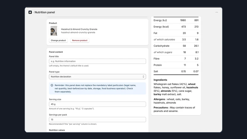 NutriPanel