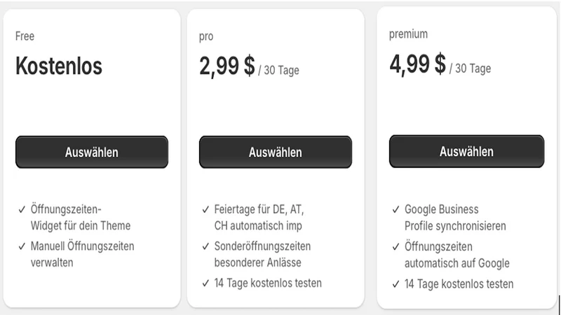Öffnungszeiten Sync