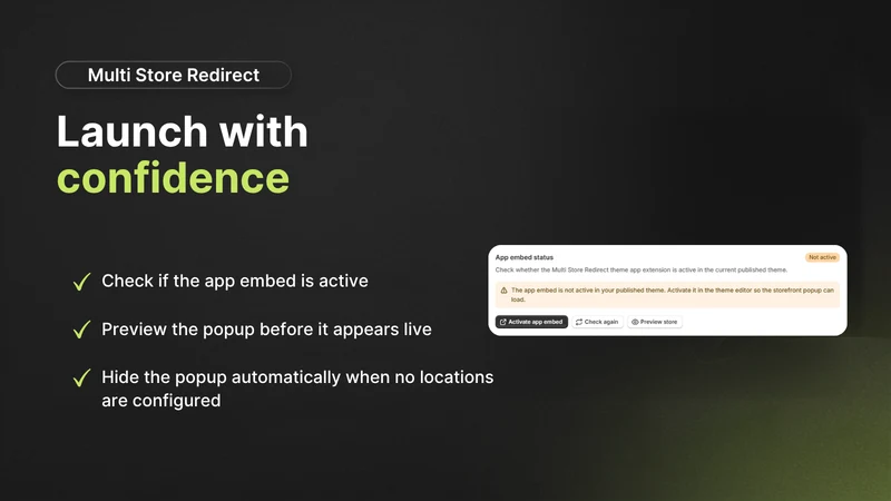 Multi Store Redirect