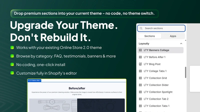 Layoutly: Theme Sections