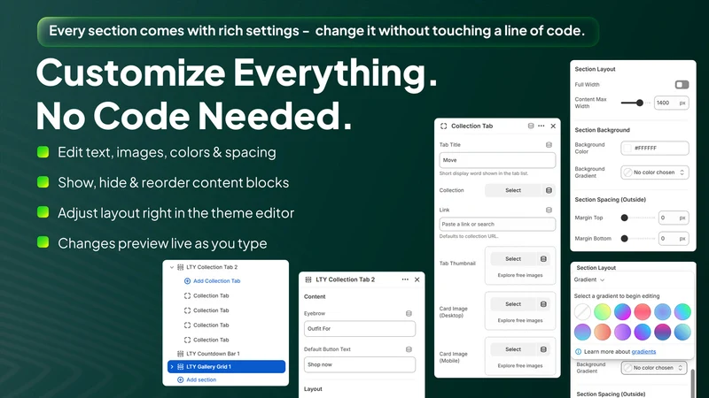 Layoutly: Theme Sections