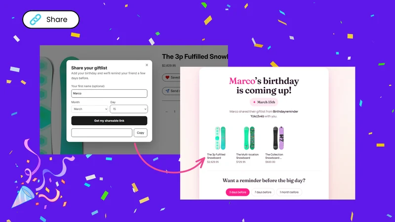 Giftlist ‑ Birthday Reminders