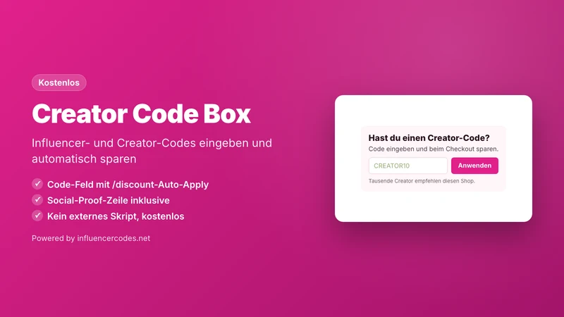 Creator Code Box