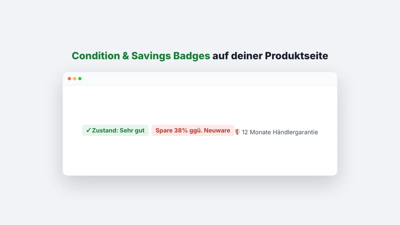 Condition & Savings Badges