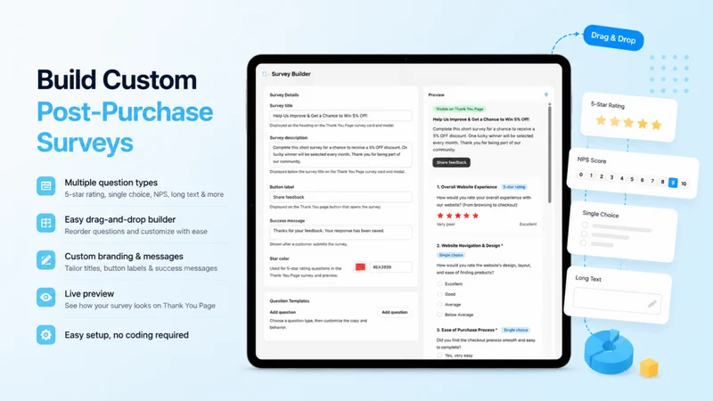 Checkout Notes & Surveys