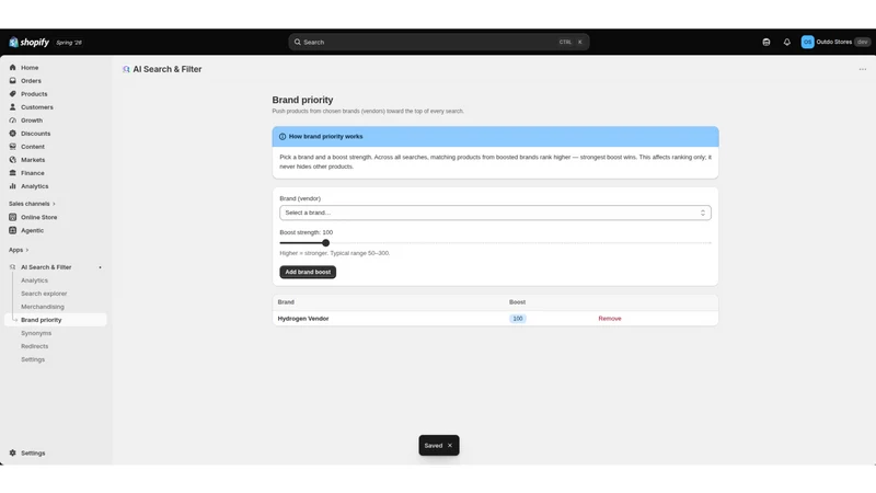 Warp AI Search & Filter