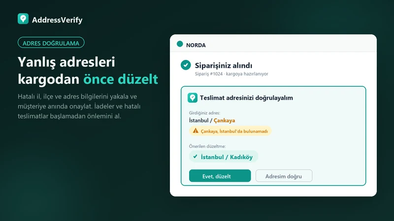 Kargo Adres Doğrulama Türkiye
