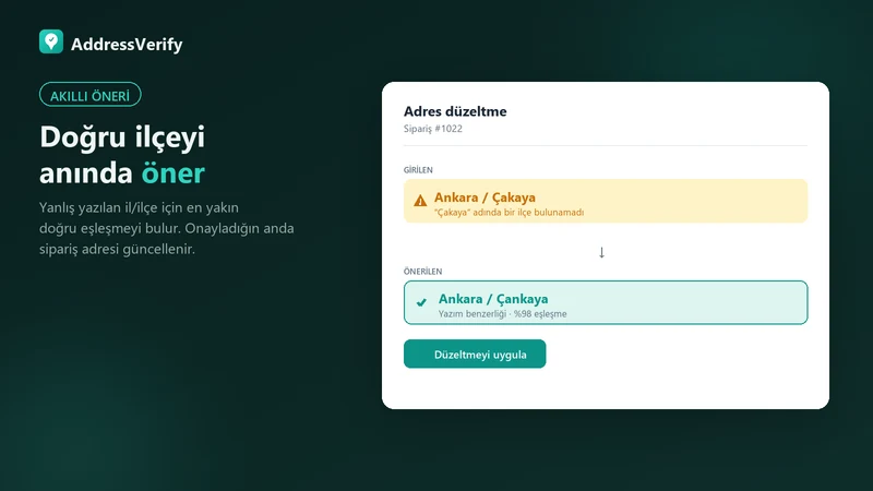 Kargo Adres Doğrulama Türkiye