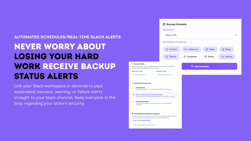 Woonic Backups