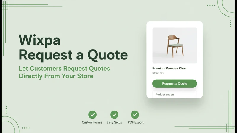 Wixpa Request a Quote