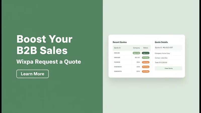Wixpa Request a Quote