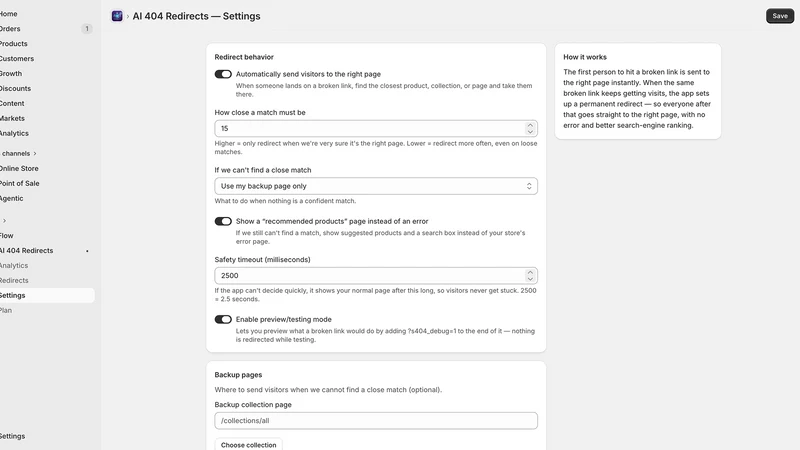 AI 404 Redirects