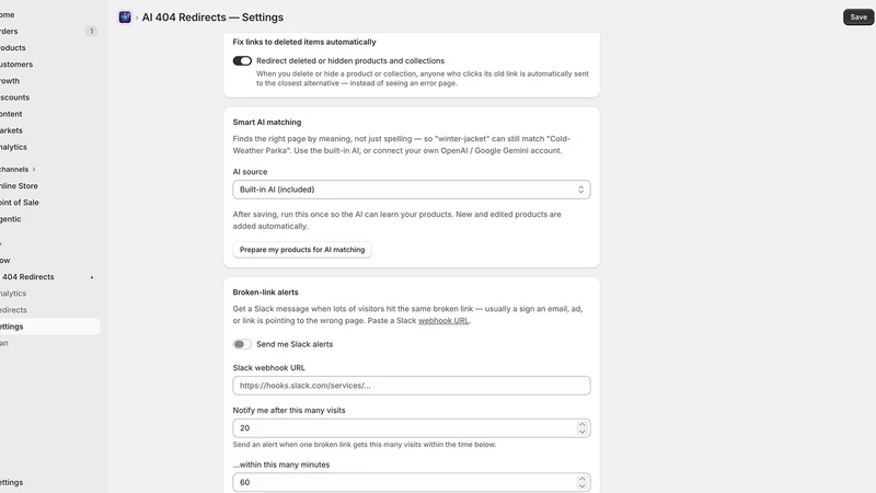 AI 404 Redirects