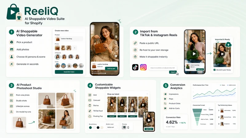 ReeliQ: AI Shoppable Video UGC