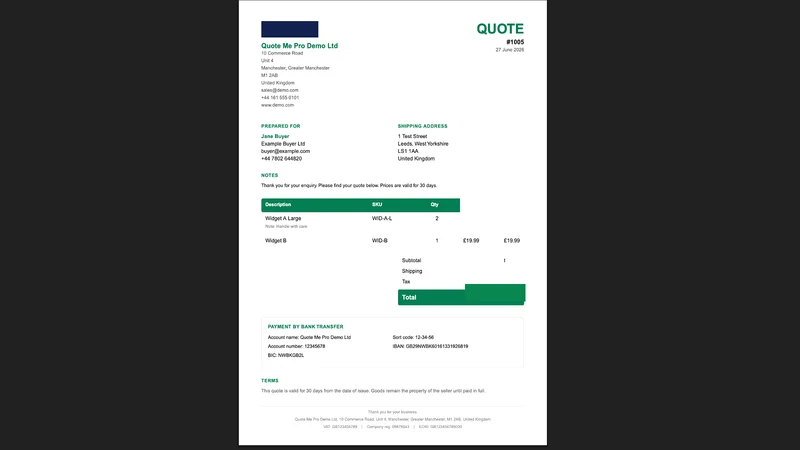 Quote Me Pro