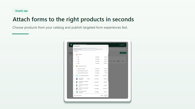 Arvo ‑ Custom Product Forms