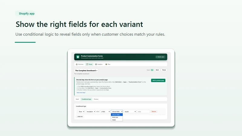 Arvo ‑ Custom Product Forms