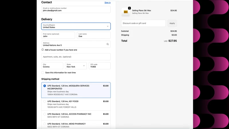 nShift Checkout (Official)