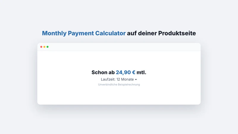 Monthly Payment Calculator