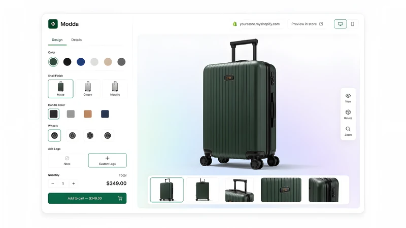 Modda Product Customizer